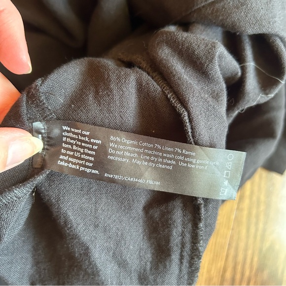 Eileen Fisher Linen Blend Wrap Dress - Picture 4 of 4